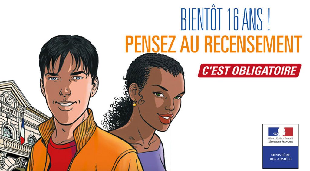 16 ans pensez au recensement obligatoire