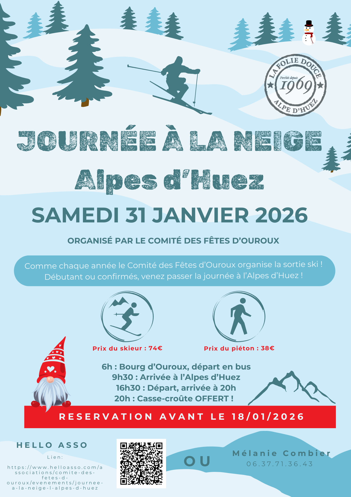 Lire la suite à propos de l’article Journée au ski